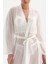 Beyaz Dantel Detaylı Sabahlık 4
