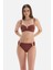 Kahve Straplez V Tel Bikini Üst 2
