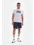 Beyaz Erkek Tenis Topu Baskılı Tişört 5