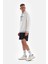 Beyaz Erkek No Man's Land Baskili Sweatshirt 3