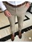 Italyan Kesim Slim Fit Erkek Çizgili Pantolon Camel T9450 2
