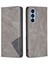 Samsung Galaxy A54 5g Bf Baskı Desen Serisi-1 Geometrik Baskı Deri Kılıfı Manyetik Kapak Kart Tutucu Standı (Yurt Dışından) 1