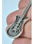 Elektro Gitar Kolye Erkek Kadın Kolye Antik Gümüş Kaplama 60 cm Düz Zincir 4