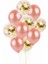 10 Lu Gold Konfetili Rose Balon Seti 1