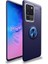 Samsung Galaxy S20 Ultra Kılıf Kamera Çıkıntılı Renkli Yüzüklü Standlı Mıknatıslı Kapak (Ravel) 2