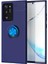 Samsung Galaxy Note 20 Ultra Kılıf Kamera Çıkıntılı Renkli Yüzüklü Standlı Mıknatıslı Kapak (Ravel) 1