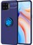 Oppo A73 Kılıf Kamera Çıkıntılı Renkli Yüzüklü Standlı Mıknatıslı Kapak (Ravel) 1