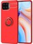 Oppo A73 Kılıf Kamera Çıkıntılı Renkli Yüzüklü Standlı Mıknatıslı Kapak (Ravel) 1