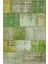 Patchwork Yeşil Patchwork Yün ve Pamuk El Dokuma Oda Salon Halısı 1