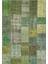 Patchwork Yeşil Patchwork Yün ve Pamuk El Dokuma Oda Salon Halısı 1