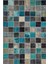 Patchwork Mavi Patchwork Yün ve Pamuk El Dokuma Oda Salon Halısı 1