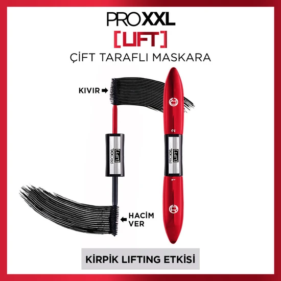 L'oréal Paris Pro Xxl Lift Çift Taraflı Maskara - Kirpik Lifting Etkisi