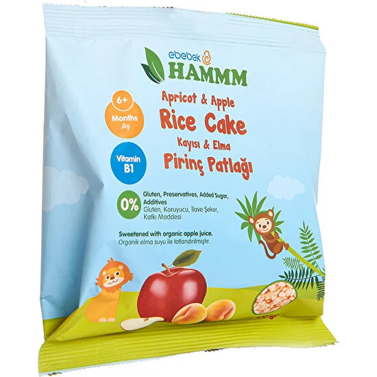 Hammm Pirinç Patlağı Kayısılı  50 gr