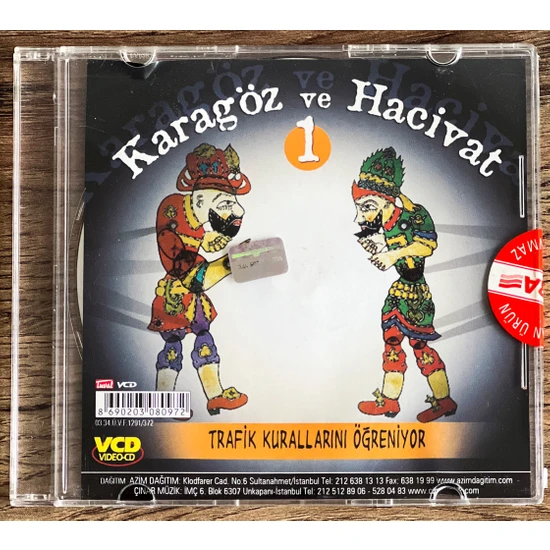 Kovak & Kailyn Karagöz ve Hacivat 1 Trafik Kurallarını Öğreniyor Orjinal VCD