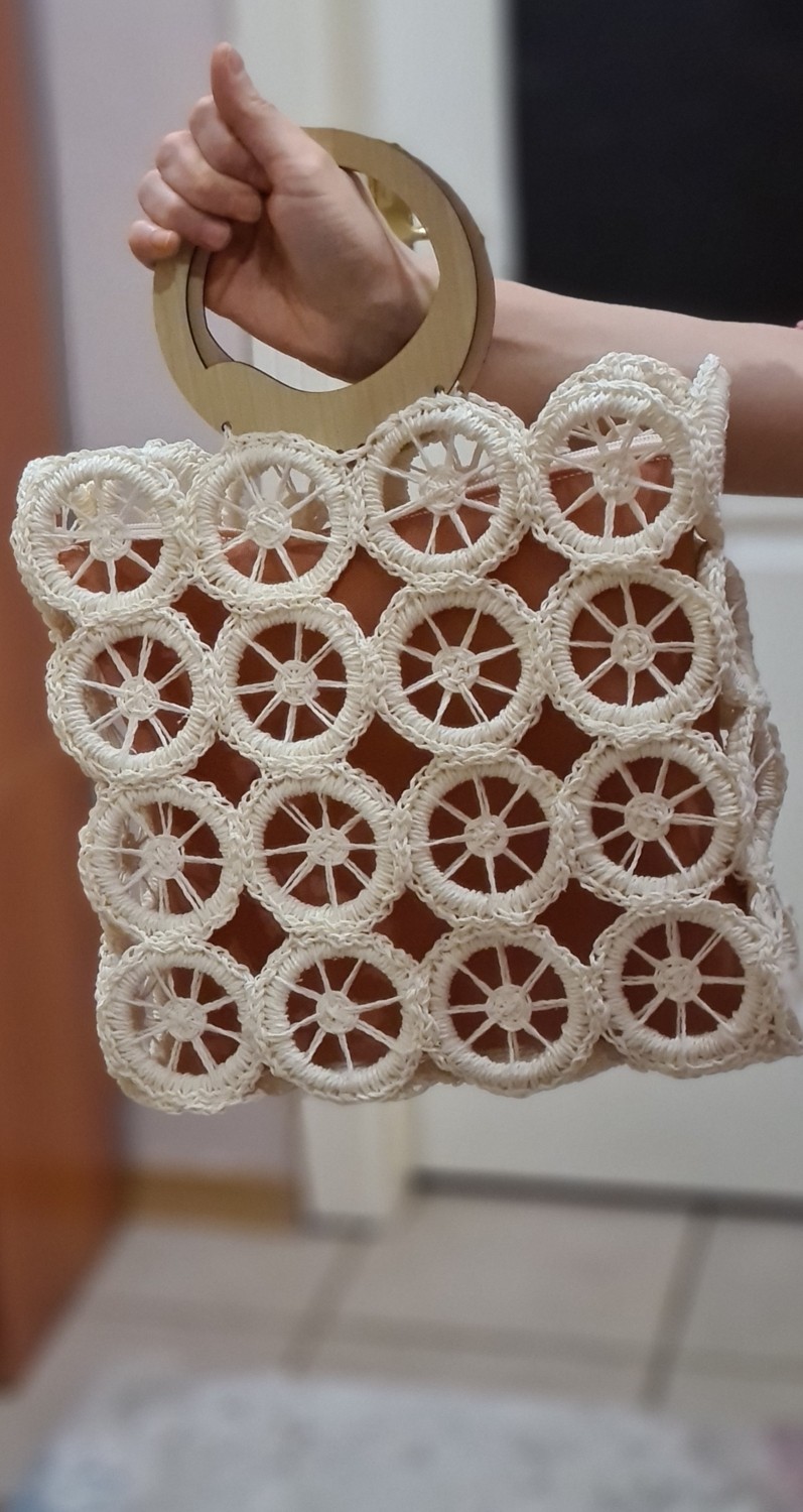 Zuviel Deco Hasır El Yapımı Tasarım Çanta görsel 4
