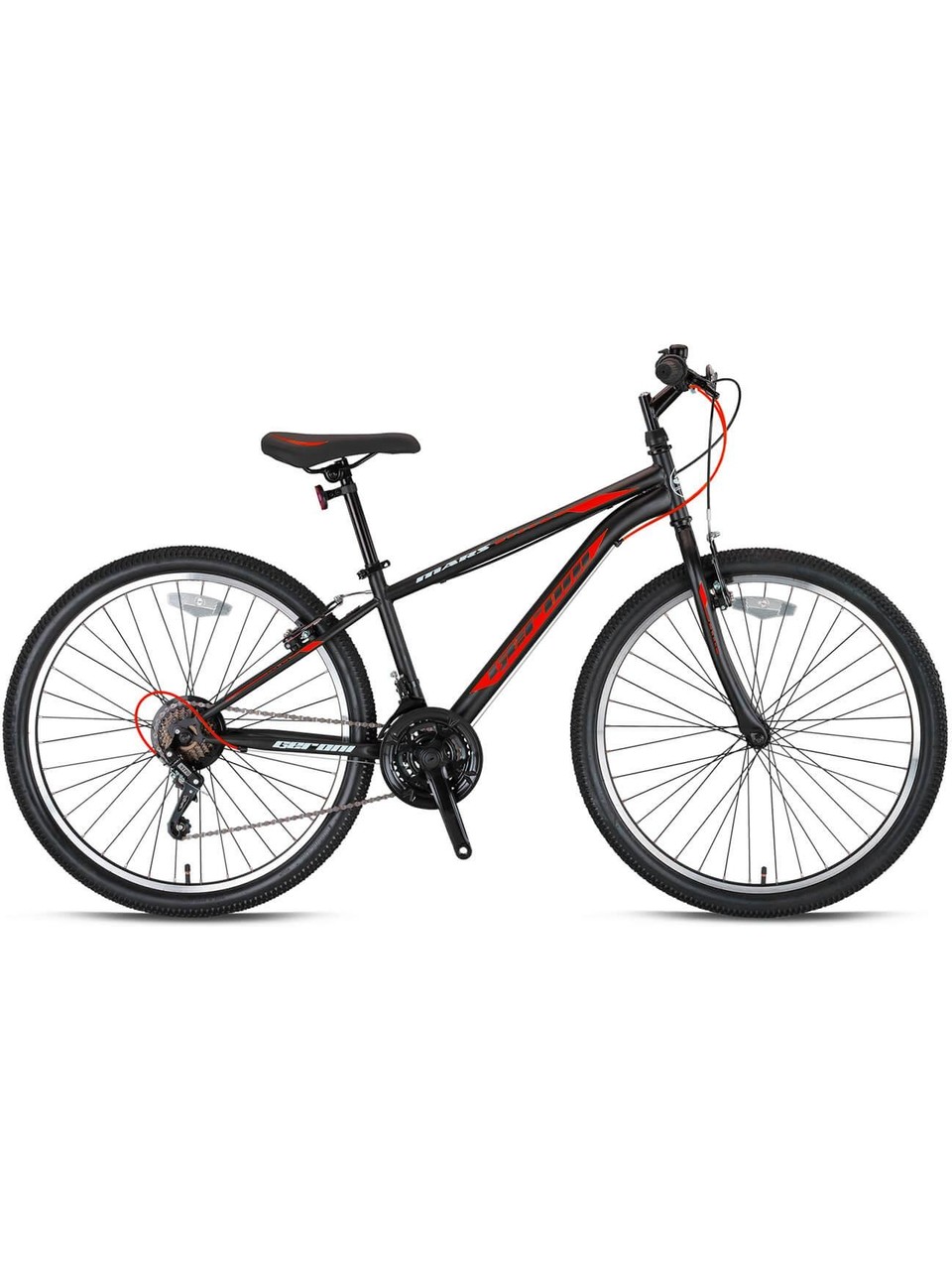 Geroni Kron Mars 26 Mtb Siyah Cool Gri Kırmızı