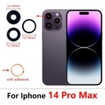 Tkgz Iphone 14 Pro Max 3 Lü Arka Kamera Camı Lens Yapışkanlı