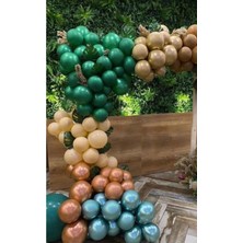 Eğlence Marketi Metalik Pastel Krom Karışık Balonlar Balon Zinciri