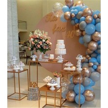 Eğlence Marketi Mavi Balon Krom Gold Balon Zincir