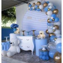 Eğlence Marketi Krom Balon Pastel Balon Konsept Zinciri