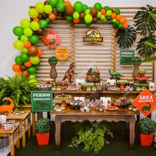 Eğlence Marketi Dinozor Temalı Zincir Balon Seti