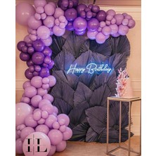 Eğlence Marketi Pastel Lila ve Mor Balon Zinciri 100 Adet