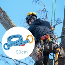 Noooar 2pcs Ağaç Arboristi Sürtünme Koruyucu Döngü Hafif Kamp Cambium Tasarrufu Mavi 90CM Turuncu 90CM (Yurt Dışından)