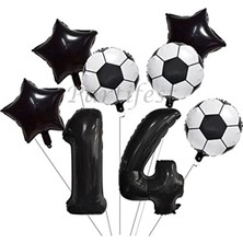 Parti Station Futbol Konsept Balon Set Maç Konsept Doğum Günü Set Yaş Balon Set