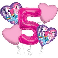 Parti Station My Little Ponny Balon Set Balon Folyo Set My Little Ponny Konsept Doğum Günü Set Yaş Balon