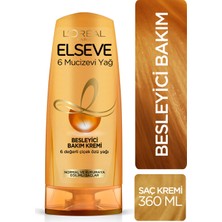 L'Oréal Paris Elseve 6 Mucizevi Yağ Besleyici Bakım Kremi 360 ml 3'lü Set 