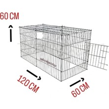 Salıncak Kapalı Köpek Kafesi  Eğitim Yaşam ve Oyun Alanı (120*60*60)