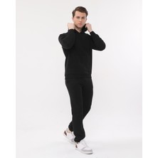 NO979 Unisex Siyah Kapüşonlu Sweatshirt