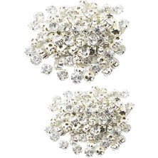 Alltarse 8X100 Adet Diamante Kristaller Üzerine Dikdaş Rhinestone Boncuklar Süslemesi 7mm 8 Pcs (Yurt Dışından)