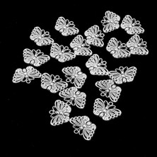 Alltarse 20PCS Gümüş Alaşım Kelebek Cazibesi Kolye Diy Mücevher Aksesuarları Bulguları (Yurt Dışından)