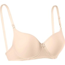 Royaleks Destekli Slikonlu Düz Sütyen Ten