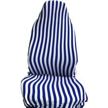 Zifona Fıat Freemont Zebra Desenli Servis Kılıfı Mavi