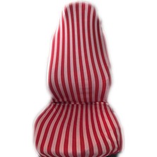 Zifona Kıa Carens Zebra Desenli Servis Kılıfı Kırmızı
