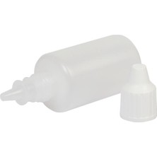 Güvenç Ambalaj 100 Adet - 30 ml  Damlalıklı Şişe, Aseton, Mürekkep, Polietilen Likit Şişesi