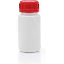Güvenç Ambalaj 100 Adet - 100ML Kısa Şeffaf Polietilen Tarım Şişesi Kilitli Kapaklı