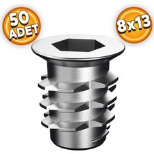 Badem10 Metal Euro Dübel 8X13 M6 Çinko (50 Adet)