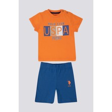 U.S. Polo Assn. Turuncu Erkek Bebek 2'li T-Shirt Takım