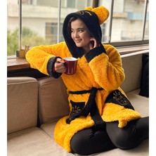 Pababo Kapşonlu Unisex Wellsoft Peluş Sabahlık, Bornoz