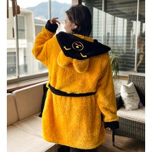 Pababo Kapşonlu Unisex Wellsoft Peluş Sabahlık, Bornoz