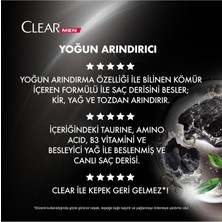 Clear Men Kepeğe Karşı Etkili Şampuan Yoğun Arındırıcı Kömür 350 ml x 2 Adet