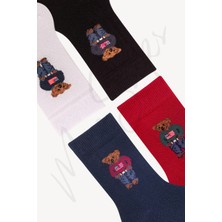 Mono Socks Çocuk 4'lü Teddy Bear Ayıcıklı Çorap