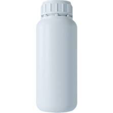 Güvenç Ambalaj 100 Adet - 500ml Beyaz Polietilen Tarım Şişesi  Kilitli Kapaklı
