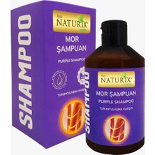 Naturix Purple / Silver Shampoo Turunculaşma Karşıtı Tuz Pareben Fosfat Içermeyen Mor Şampuan + Saç Kremi