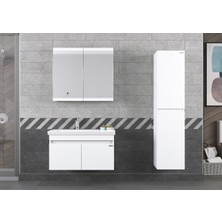 Pierre Cardin Winter 85CM Beyaz Banyo Dolabı