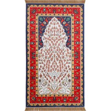 Bursa İpek Lacivert Bambu Halı Seccade