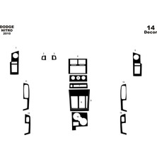 meriç cockpit design Meriç® Dodge Nitro Ön Torpido Kaplama Maun 14 Parça 2010-›